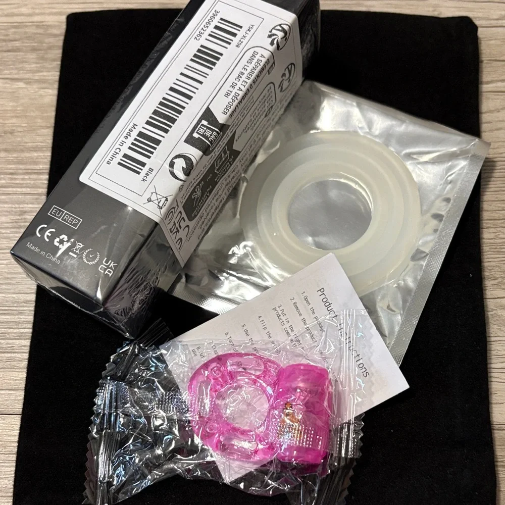 Black and Pink Men's Accessory Set - Picture 7 of 8